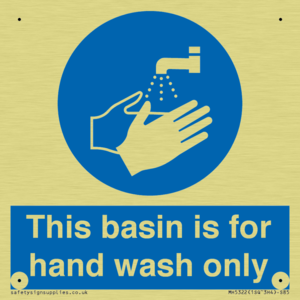 Basin for hand wash only